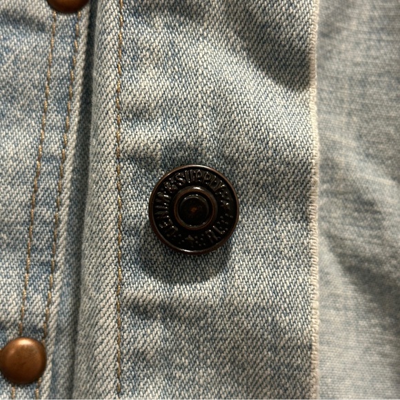 Ralph Lauren Denim & Supply Cropped Lightwash Jean Jacket - Picture 3 of 5